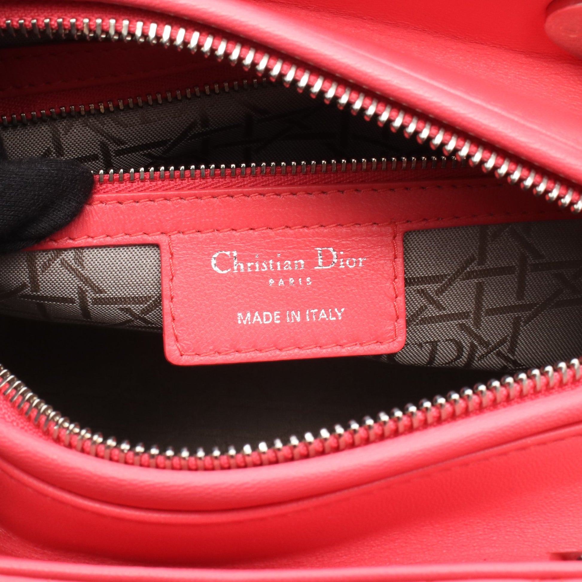 LADY DIOR レディディオール カナージュ ハンドバッグ レザー ピンク 2WAY クリスチャンディオール バッグ Christian Dior