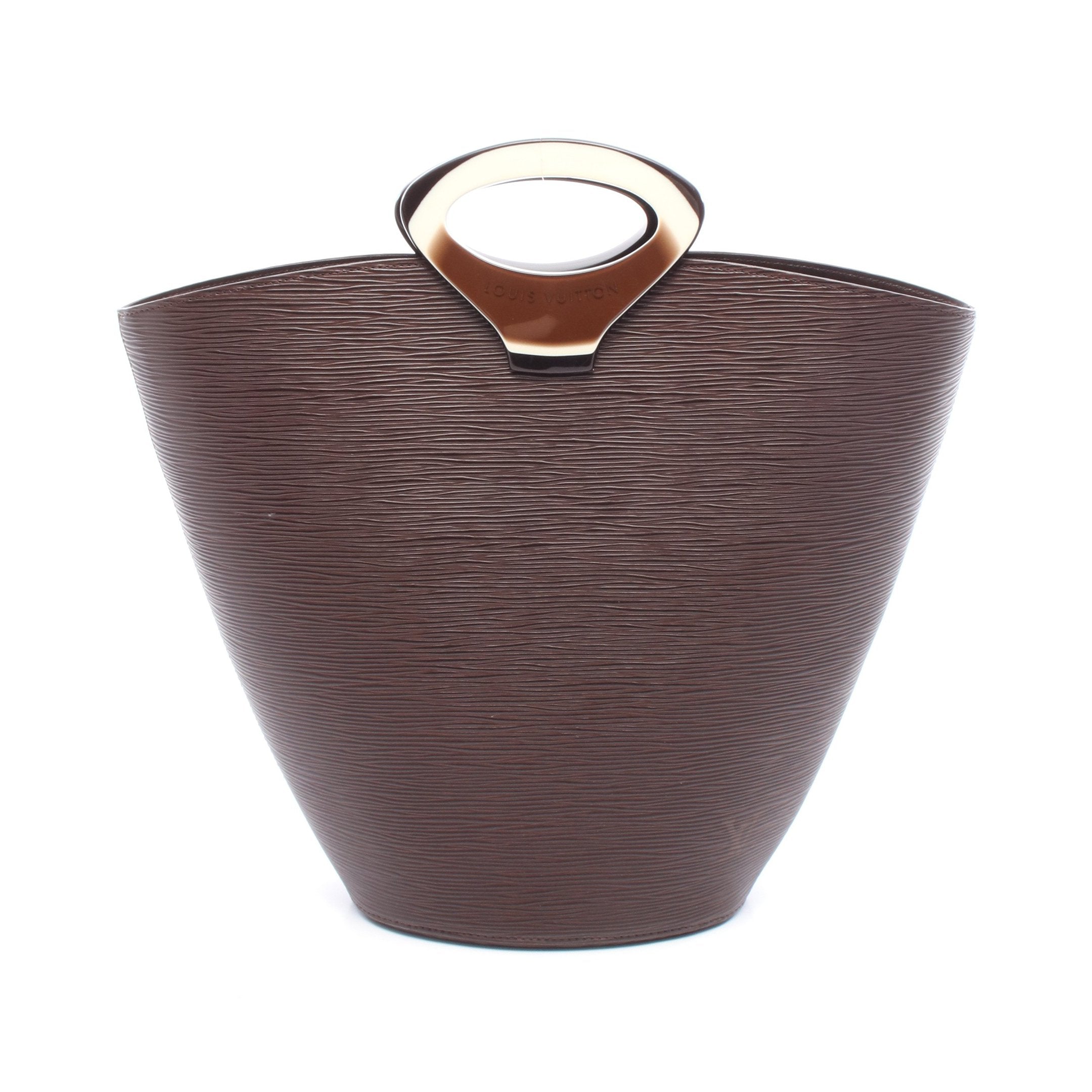 ノクタンブル エピ モカ ハンドバッグ レザー ダークブラウン ルイ