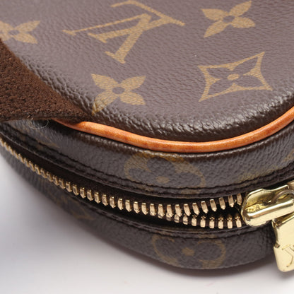 ポシェットガンジュ モノグラム ボディバッグ PVC レザー ブラウン ルイヴィトン バッグ LOUIS VUITTON