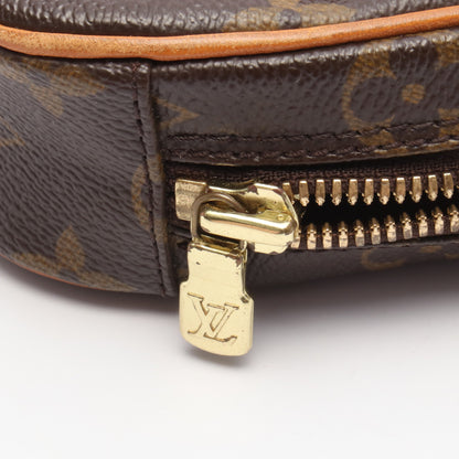 ポシェットガンジュ モノグラム ボディバッグ PVC レザー ブラウン ルイヴィトン バッグ LOUIS VUITTON
