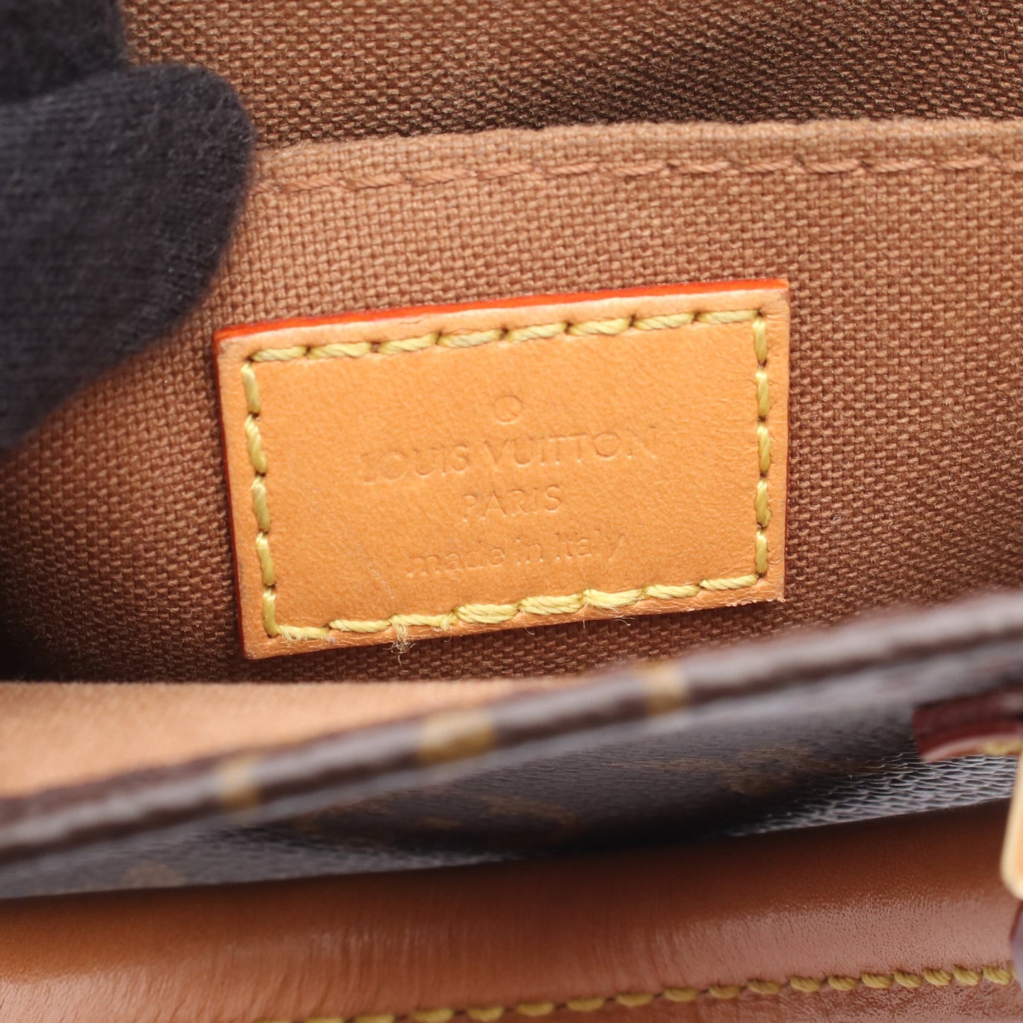 プティット サックプラ モノグラム ハンドバッグ PVC レザー ブラウン 2WAY ルイヴィトン バッグ LOUIS VUITTON