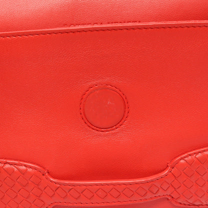 リアルト イントレチャート チェーンショルダーバッグ レザー レッド ボッテガヴェネタ バッグ BOTTEGA VENETA