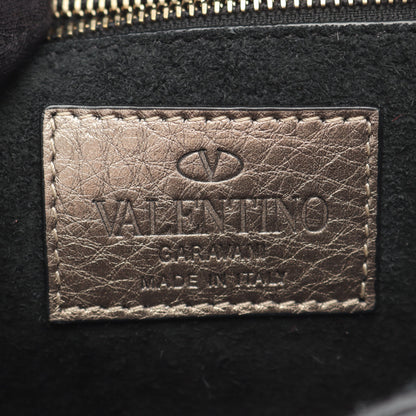 ロックスタッズ チェーンショルダーバッグ レザー ゴールド ヴァレンティノ バッグ VALENTINO