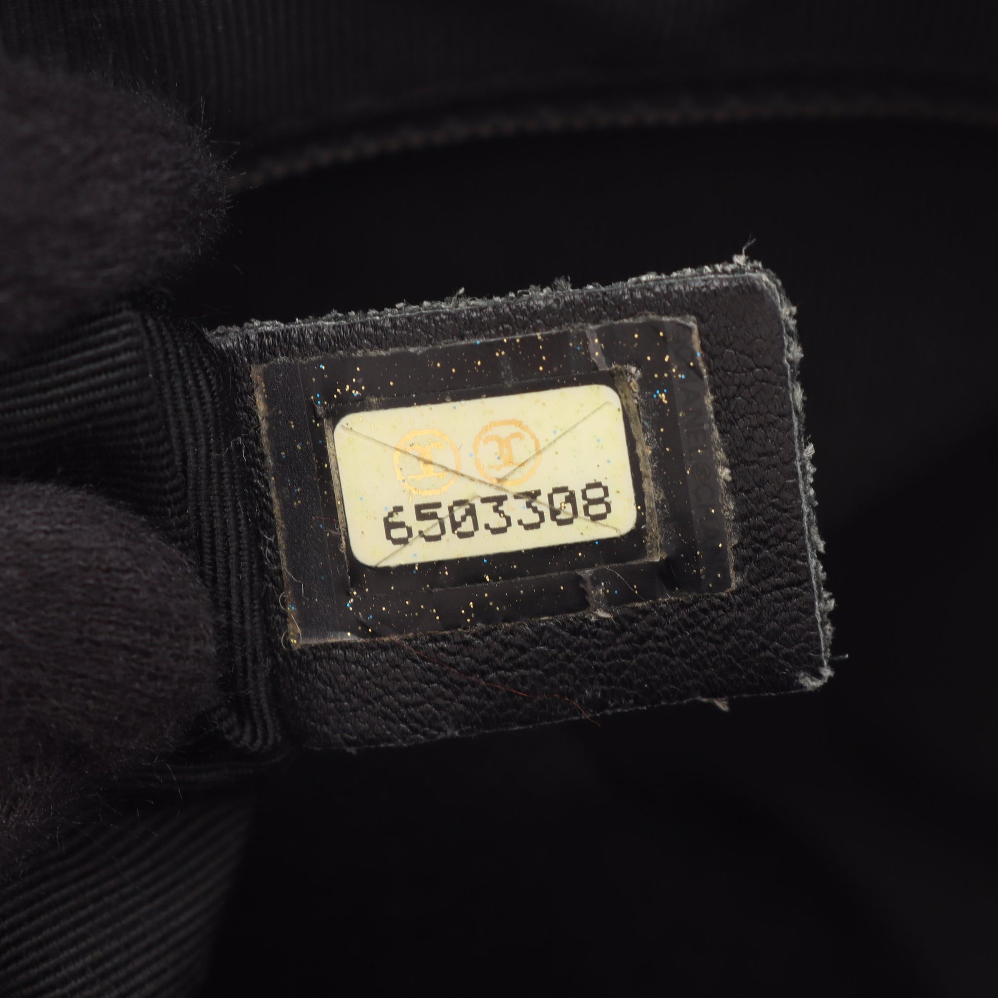 ワイルドステッチ ハンドバッグ レザー ブラック ゴールド金具 シャネル バッグ CHANEL