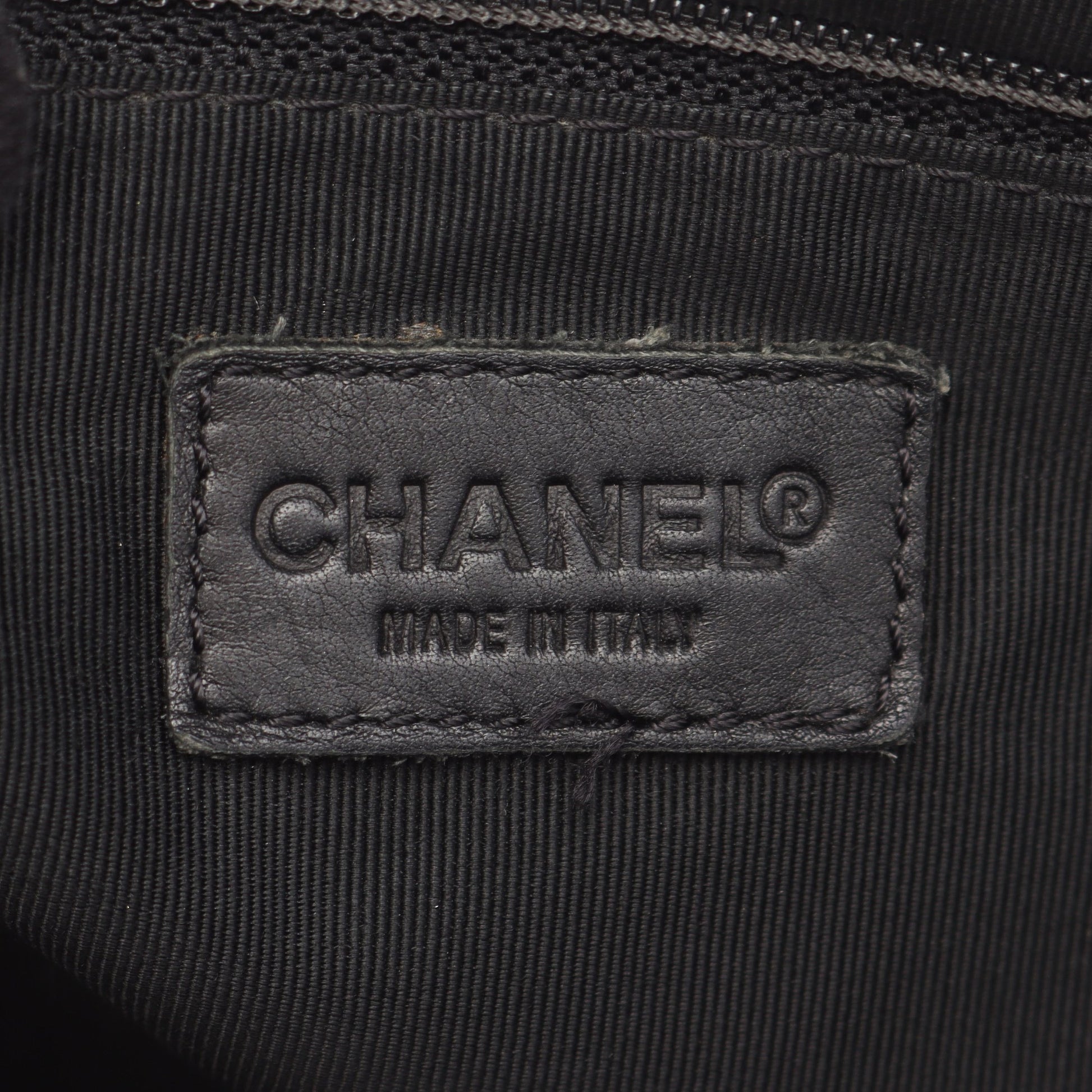 ワイルドステッチ ハンドバッグ レザー ブラック ゴールド金具 シャネル バッグ CHANEL