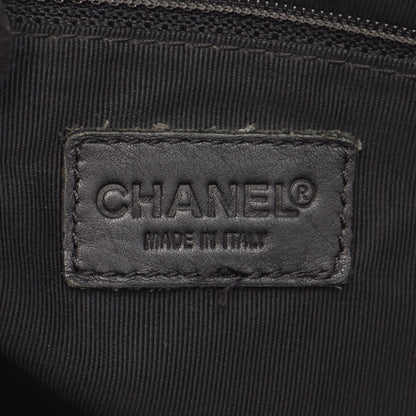 ワイルドステッチ ハンドバッグ レザー ブラック ゴールド金具 シャネル バッグ CHANEL
