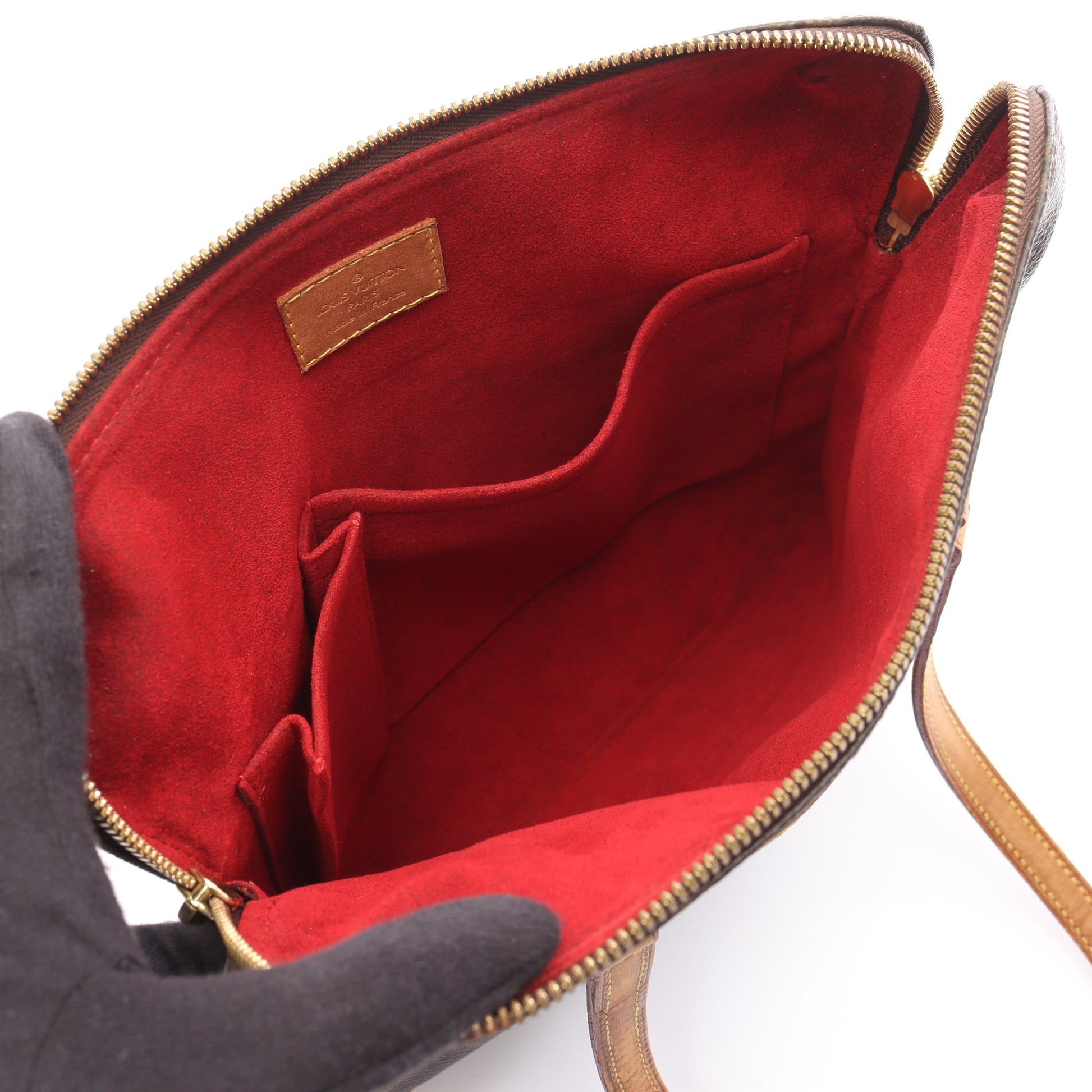 クーサンGM モノグラム ショルダーバッグ PVC レザー ブラウン ルイヴィトン バッグ LOUIS VUITTON