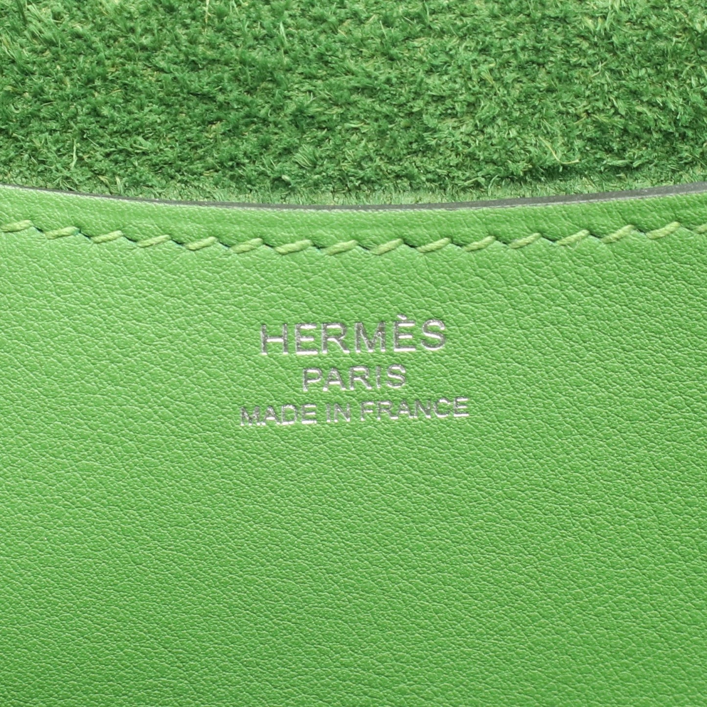 インザループ23 ヴェールユッカ ハンドバッグ トリヨンクレマンス ヴォースイフト グリーン シルバー金具 B刻印 バッグ HERMES