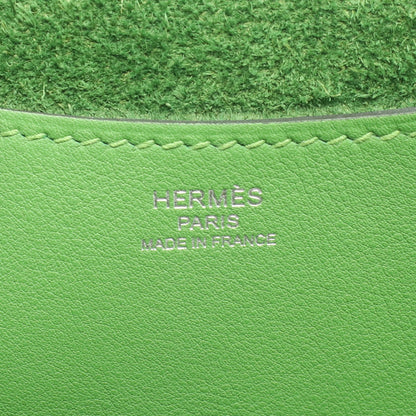 インザループ23 ヴェールユッカ ハンドバッグ トリヨンクレマンス ヴォースイフト グリーン シルバー金具 B刻印 バッグ HERMES