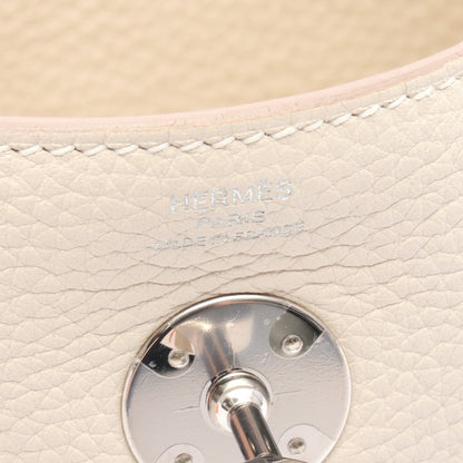 リンディ26 ベトン ショルダーバッグ トリヨンクレマンス アイボリー シルバー金具 D刻印 エルメス バッグ HERMES