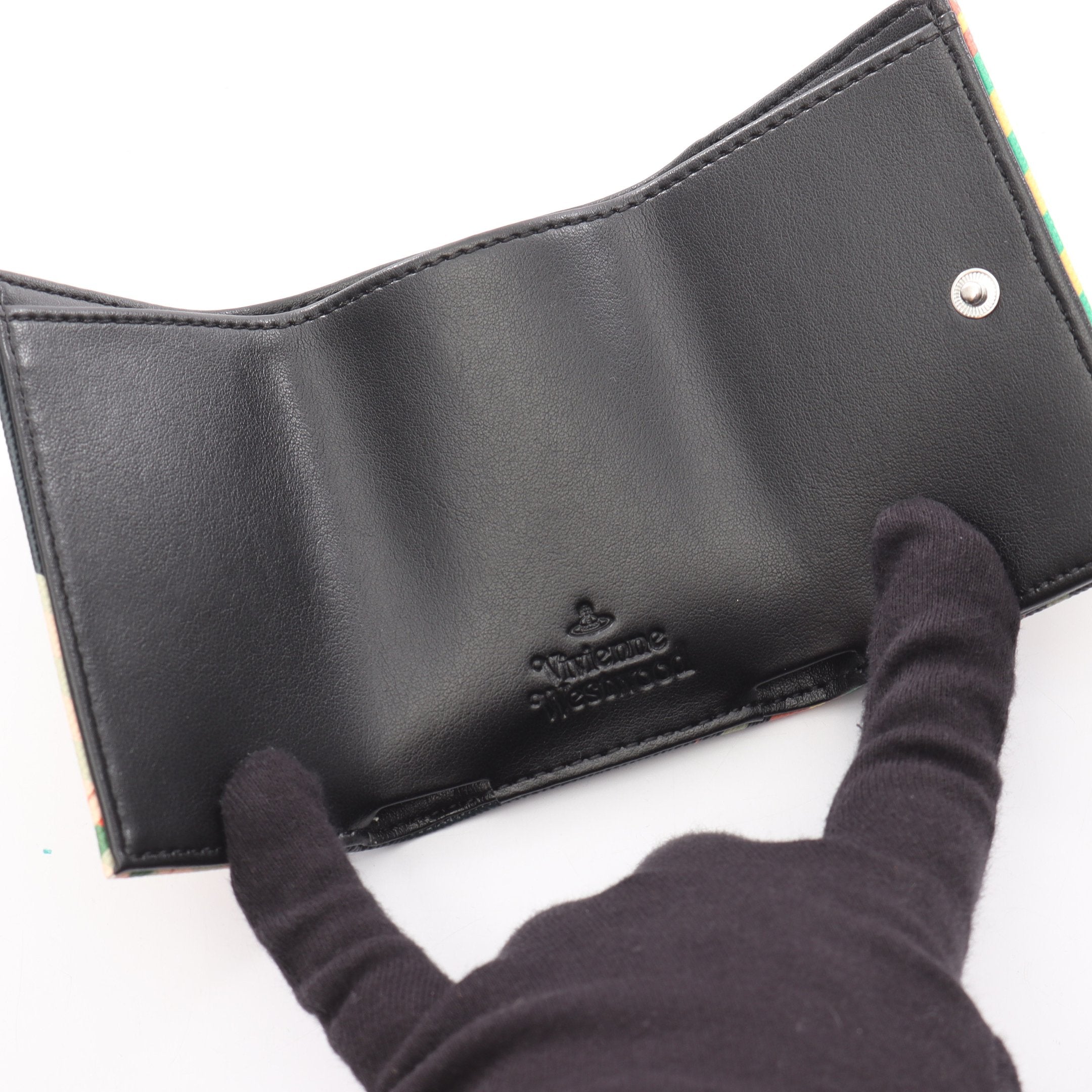 ヴィヴィアンウエストウッド Vivienne Westwood SAFF PRINT ENVELOPE BILLFOLD SAFFIANO TARTAN オーブ 三つ折り財布 財布 ポリウレタン レディース イエロー系 / マルチカラー 51150009O102 【新品】 SAFF PRINT ENVELOPE BILLFOLD SAFFIANO TARTAN オーブ 三つ折り財布