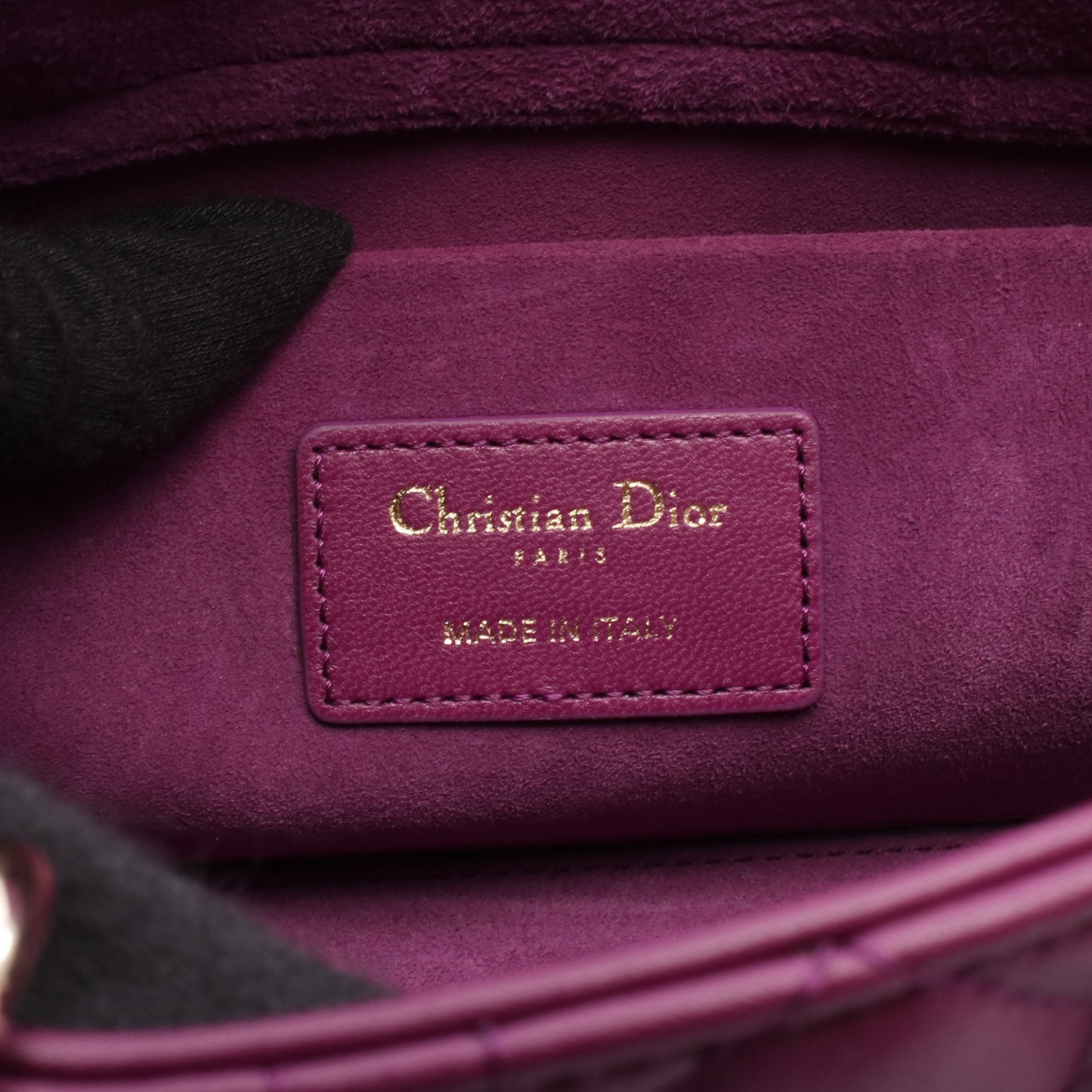 Lady D-Joy ミディアム ハンドバッグ レザー パープル 2WAY クリスチャンディオール バッグ Christian Dior