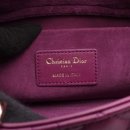 Lady D-Joy ミディアム ハンドバッグ レザー パープル 2WAY クリスチャンディオール バッグ Christian Dior