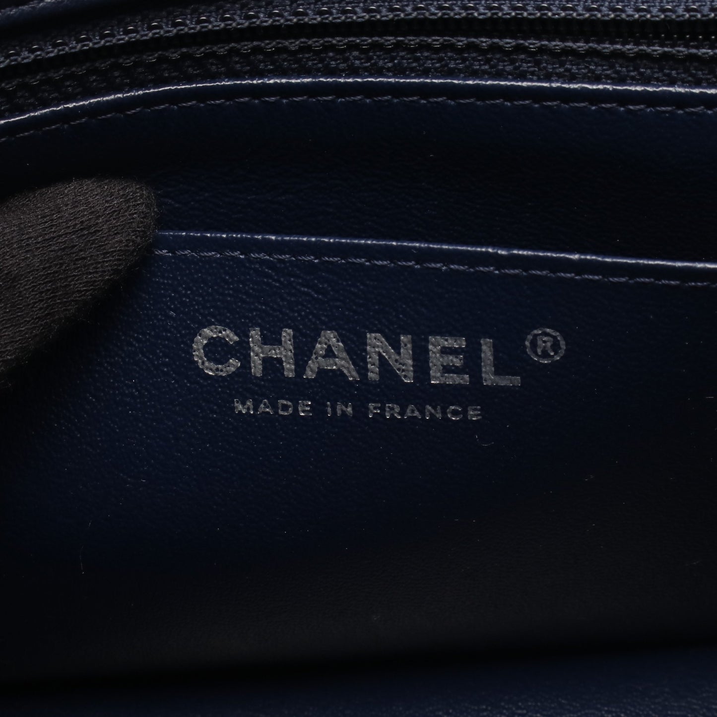 ミニマトラッセ チェーンショルダーバッグ レザー ネイビー シルバー金具 シャネル バッグ CHANEL