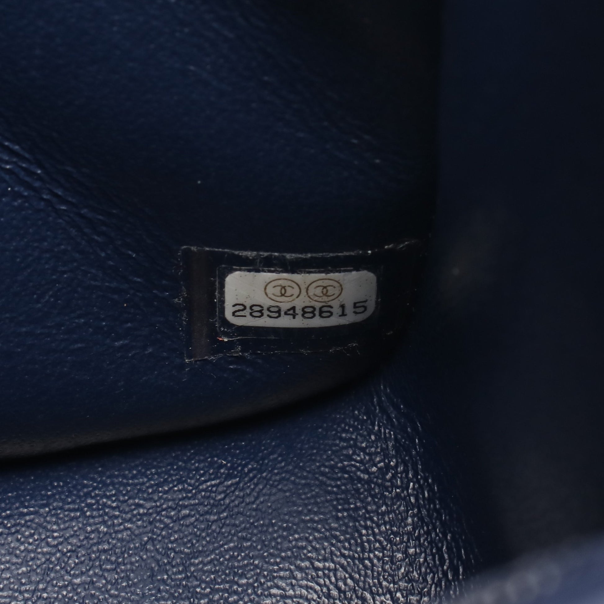 ミニマトラッセ チェーンショルダーバッグ レザー ネイビー シルバー金具 シャネル バッグ CHANEL