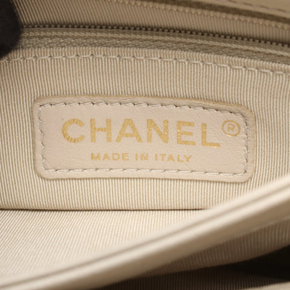 ショルダーバッグ レザー アイボリー ゴールド金具 2WAY シャネル バッグ CHANEL