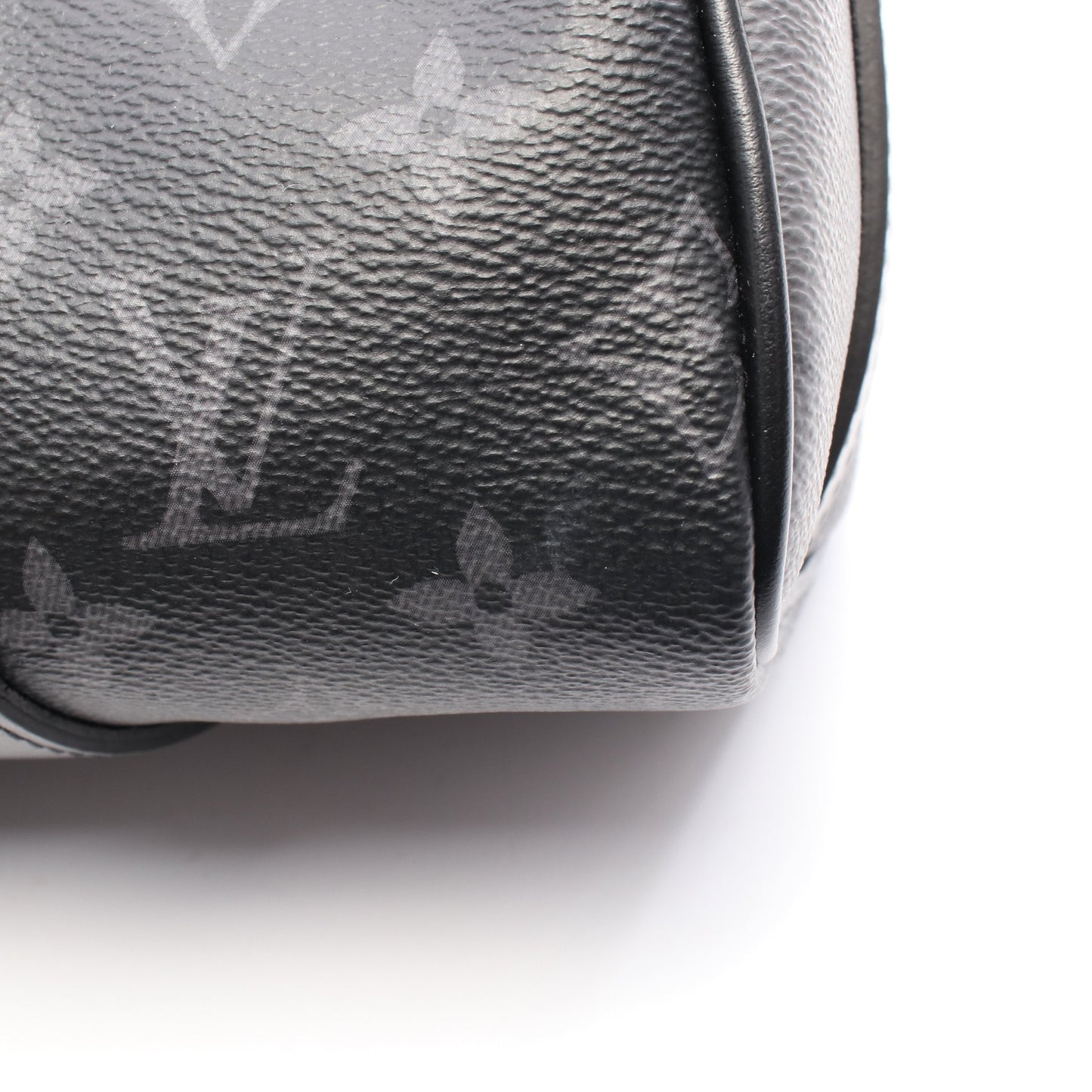 キーポル バンドリエール 25 モノグラムエクリプス ハンドバッグ PVC レザー ブラック グレー 2WAY ルイヴィトン バッグ LOUIS VUITTON
