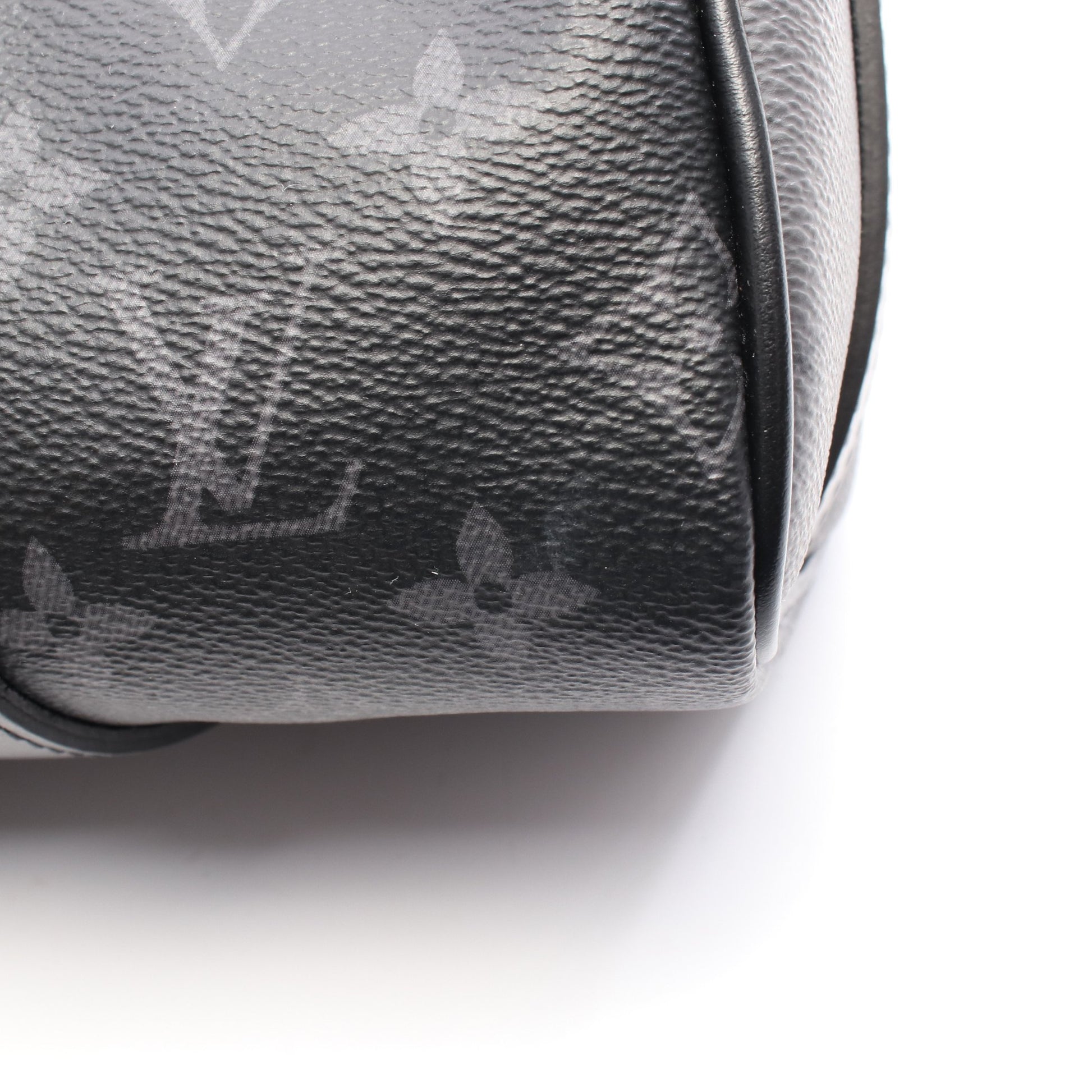 キーポル バンドリエール 25 モノグラムエクリプス ハンドバッグ PVC レザー ブラック グレー 2WAY ルイヴィトン バッグ LOUIS VUITTON