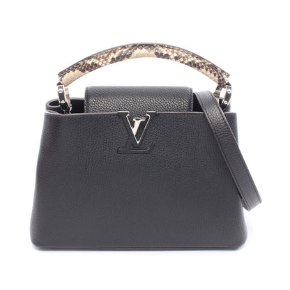 カプシーヌBB ノワール ハンドバッグ トリヨンレザー パイソン ブラック ベージュ ブラウン 2WAY ルイヴィトン バッグ LOUIS VUITTON