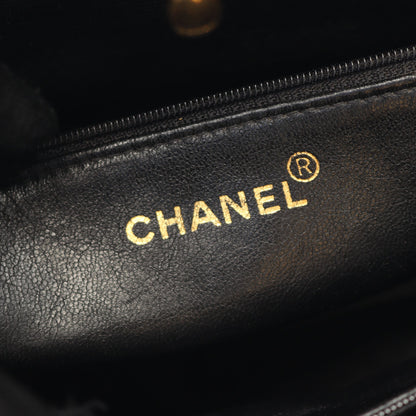 マトラッセ ハンドバッグ トートバッグ キャビアスキン ブラック ゴールド金具 シャネル バッグ CHANEL