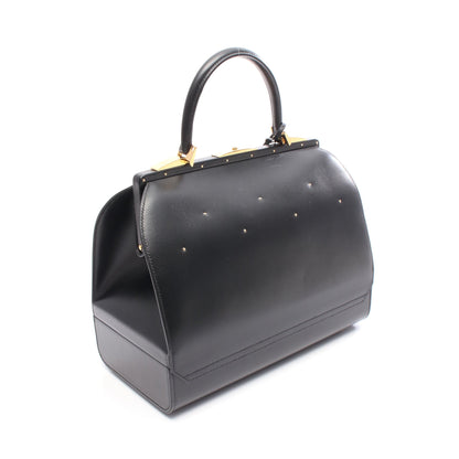サックマレット スティール ハンドバッグ ボックスカーフ ブラック ゴールド金具 2WAY ○Y刻印 バッグ HERMES