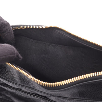 マトラッセ チェーンショルダーバッグ ワンショルダーバッグ キャビアスキン ブラック ゴールド金具 シャネル バッグ CHANEL