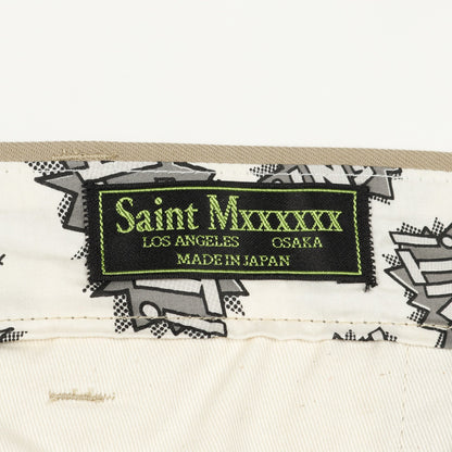 WIDE PANTS チノパンツ ワイドパンツ コットン ベージュ セント マイケル ボトムス SAINT MICHAEL