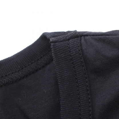 Tシャツ クルーネック ロゴ刺繍 コットン ブラック モンクレール トップス MONCLER