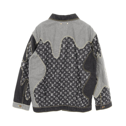 LOUIS VUITTON × NIGO モノグラム クレイジー デニムジャケット コットン ブラック グレー ルイヴィトン アウター LOUIS VUITTON