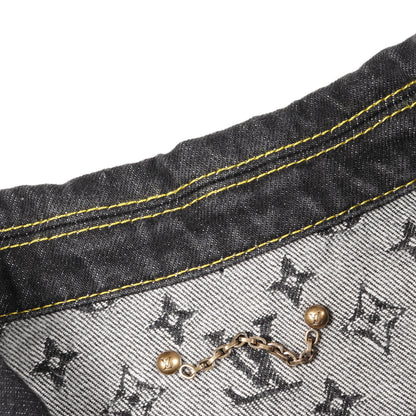 LOUIS VUITTON × NIGO モノグラム クレイジー デニムジャケット コットン ブラック グレー ルイヴィトン アウター LOUIS VUITTON