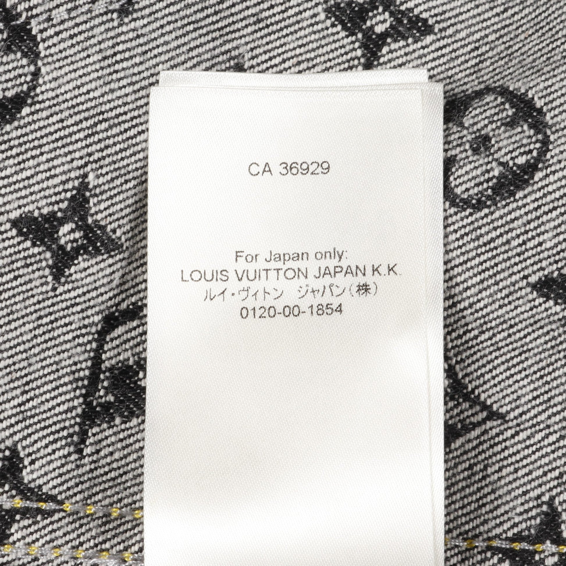 LOUIS VUITTON × NIGO モノグラム クレイジー デニムジャケット コットン ブラック グレー ルイヴィトン アウター LOUIS VUITTON