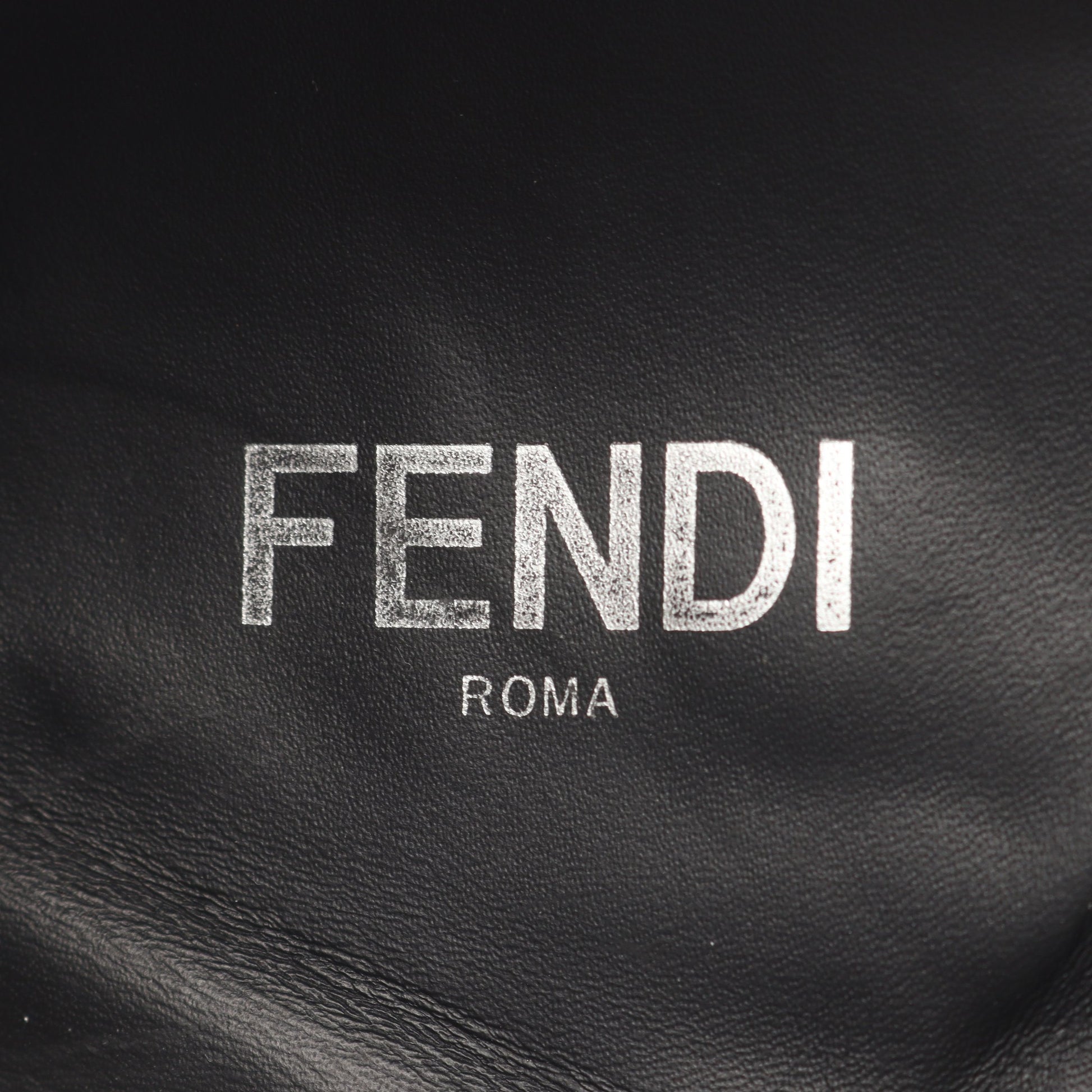 モンスター バグズ アイ スリッポン スエード レザー ブラック イエロー スタッズ フェンディ シューズ FENDI
