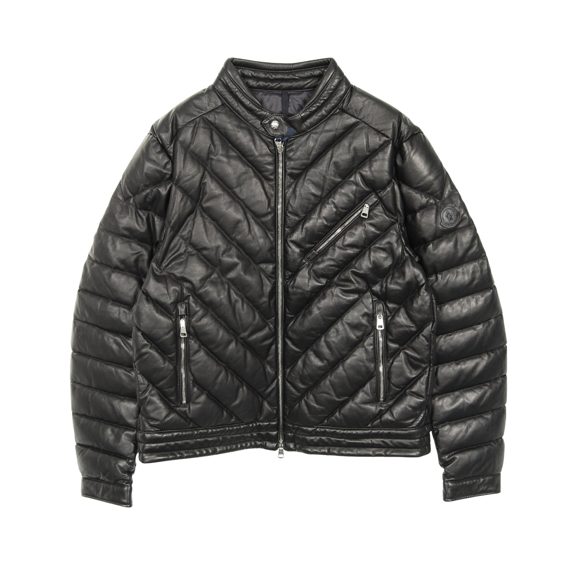 GRIAZ ウィンドブレーカー ジップアップパーカー ダウンジャケット ナイロン ブラック モンクレール アウター MONCLER