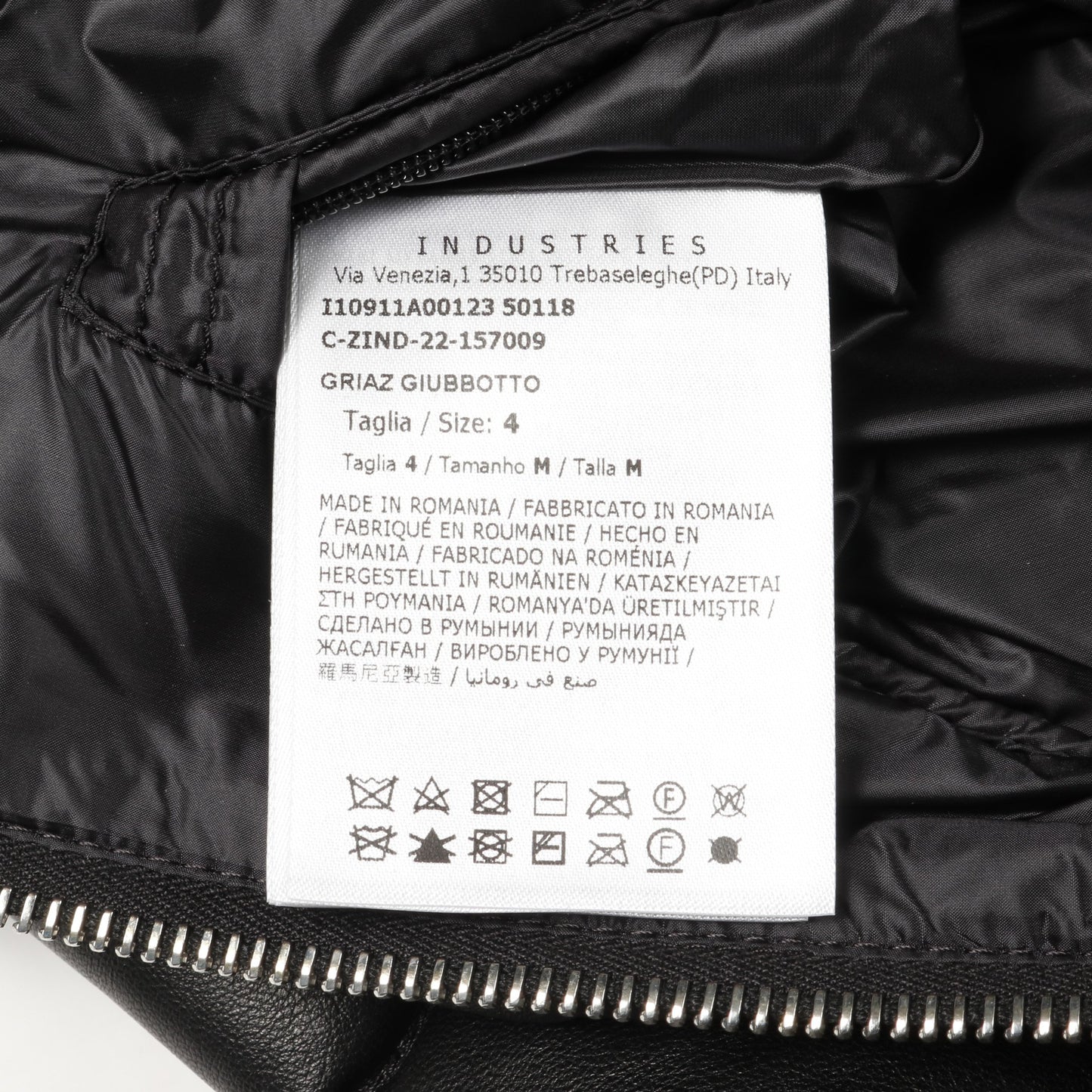 GRIAZ ウィンドブレーカー ジップアップパーカー ダウンジャケット ナイロン ブラック モンクレール アウター MONCLER