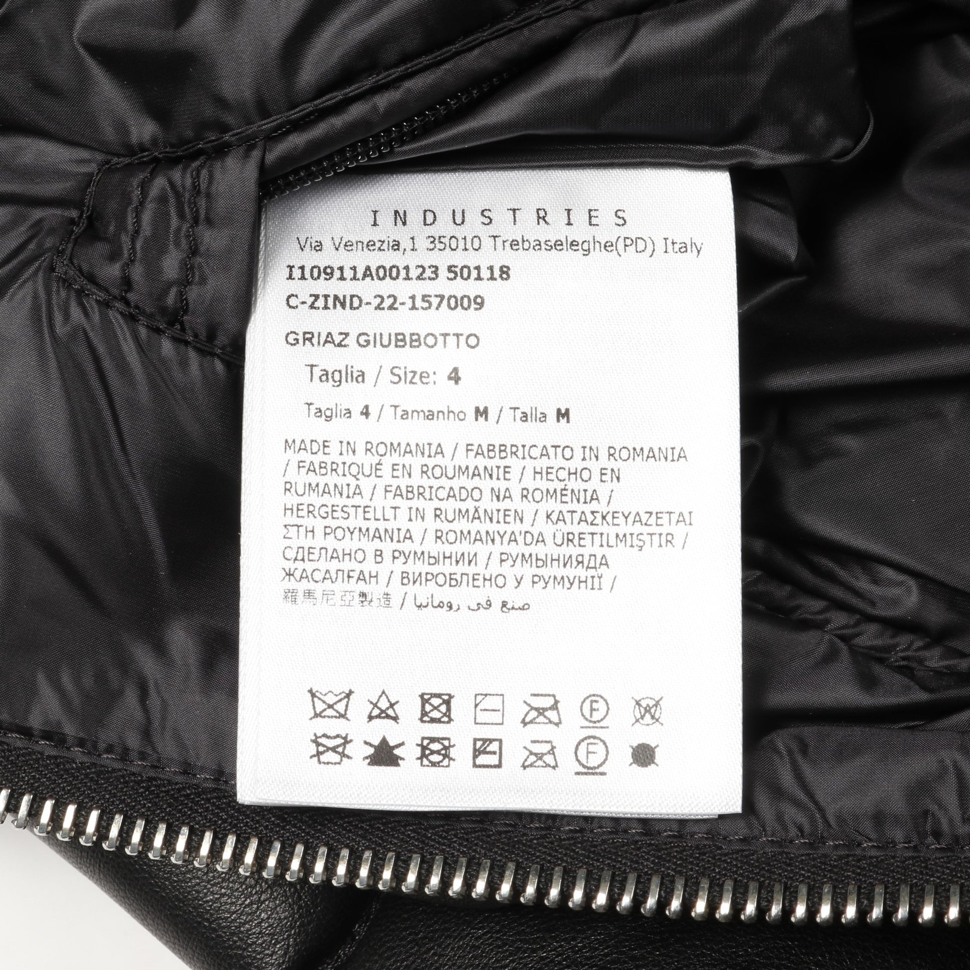 GRIAZ ウィンドブレーカー ジップアップパーカー ダウンジャケット ナイロン ブラック モンクレール アウター MONCLER