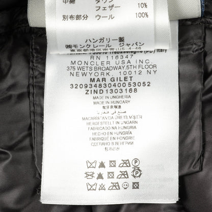 MAR ダウンベスト ナイロン グレー ダークグレー 切替 モンクレール アウター MONCLER