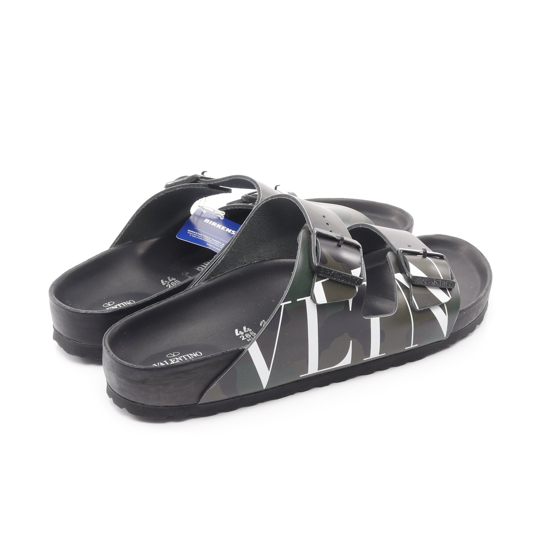 VALENTINO GARAVANI × BIRKENSTOC VLTNロゴ サンダル カモフラージュ