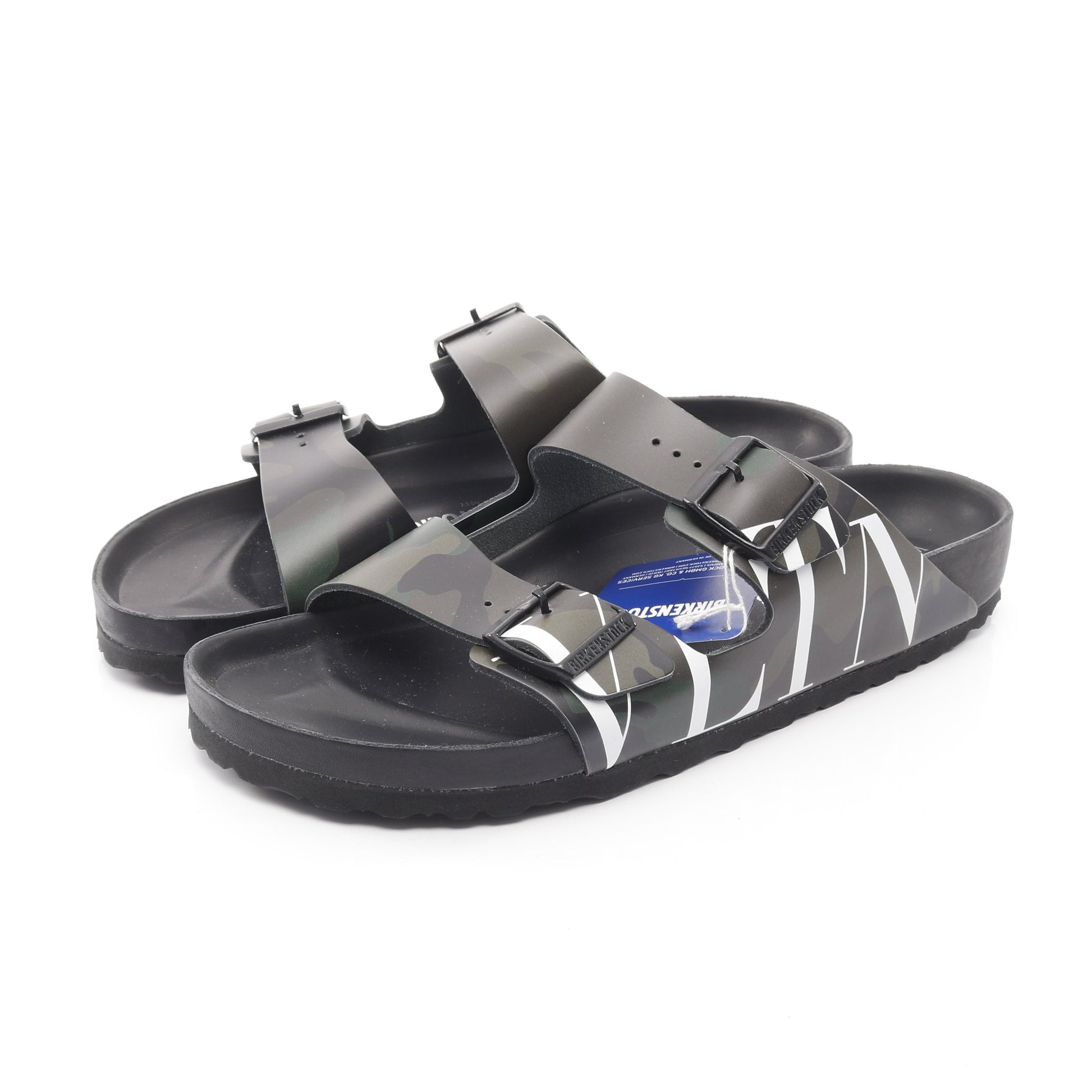 VALENTINO GARAVANI × BIRKENSTOC VLTNロゴ サンダル カモフラージュ  