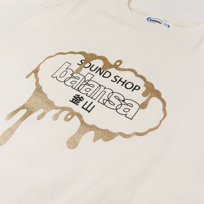 F-LAGSTUF-F × SOUND SHOP Tシャツ 半袖 ロゴプリント コットン オフホワイト フラグスタフ トップス F-LAGSTUF-F