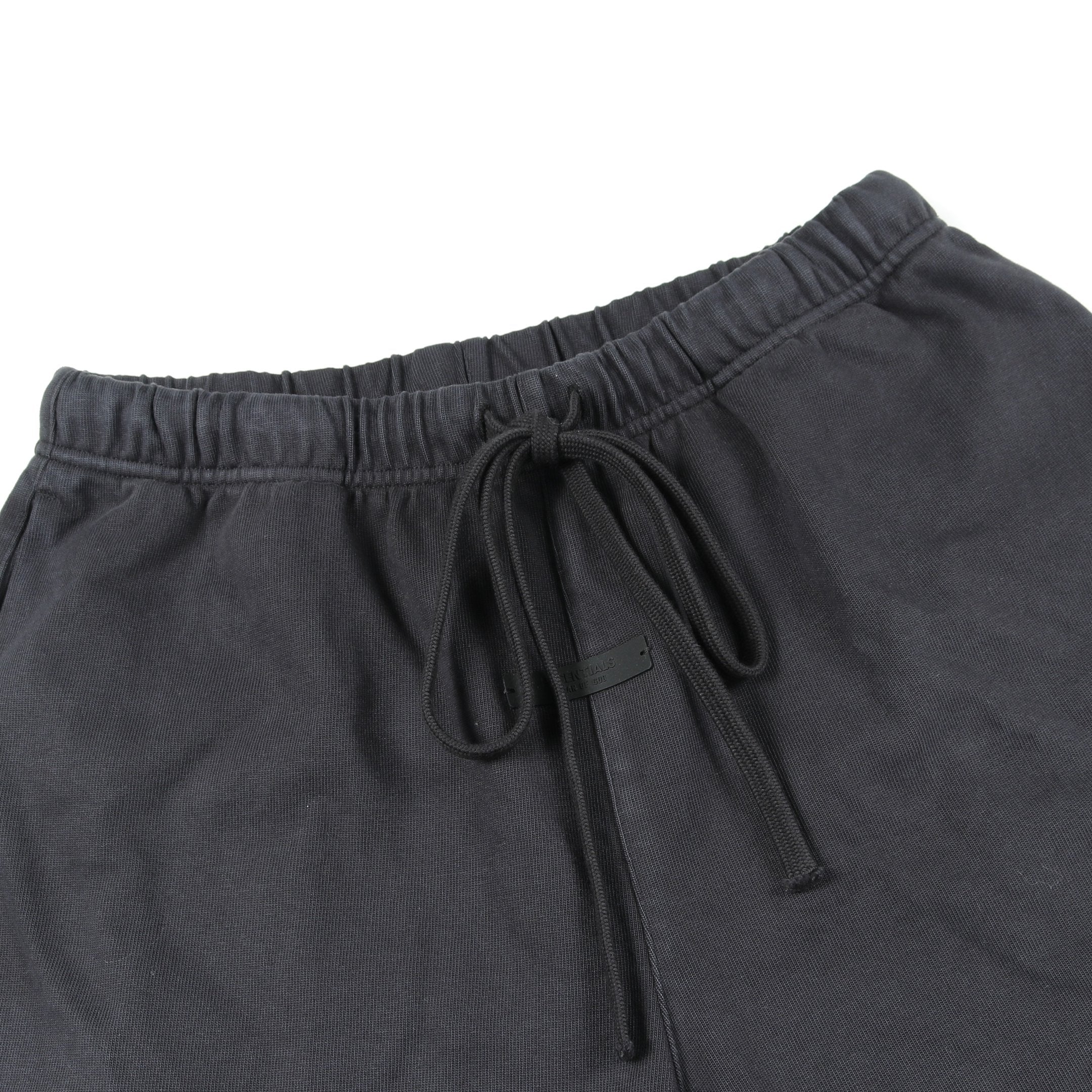 ハーフパンツ スウェットパンツ ロゴプリント コットン ブラック エフ