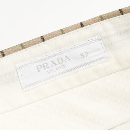 ショート パンツ チェック ウール モヘヤ ベージュ ブラック グリーン プラダ ボトムス PRADA