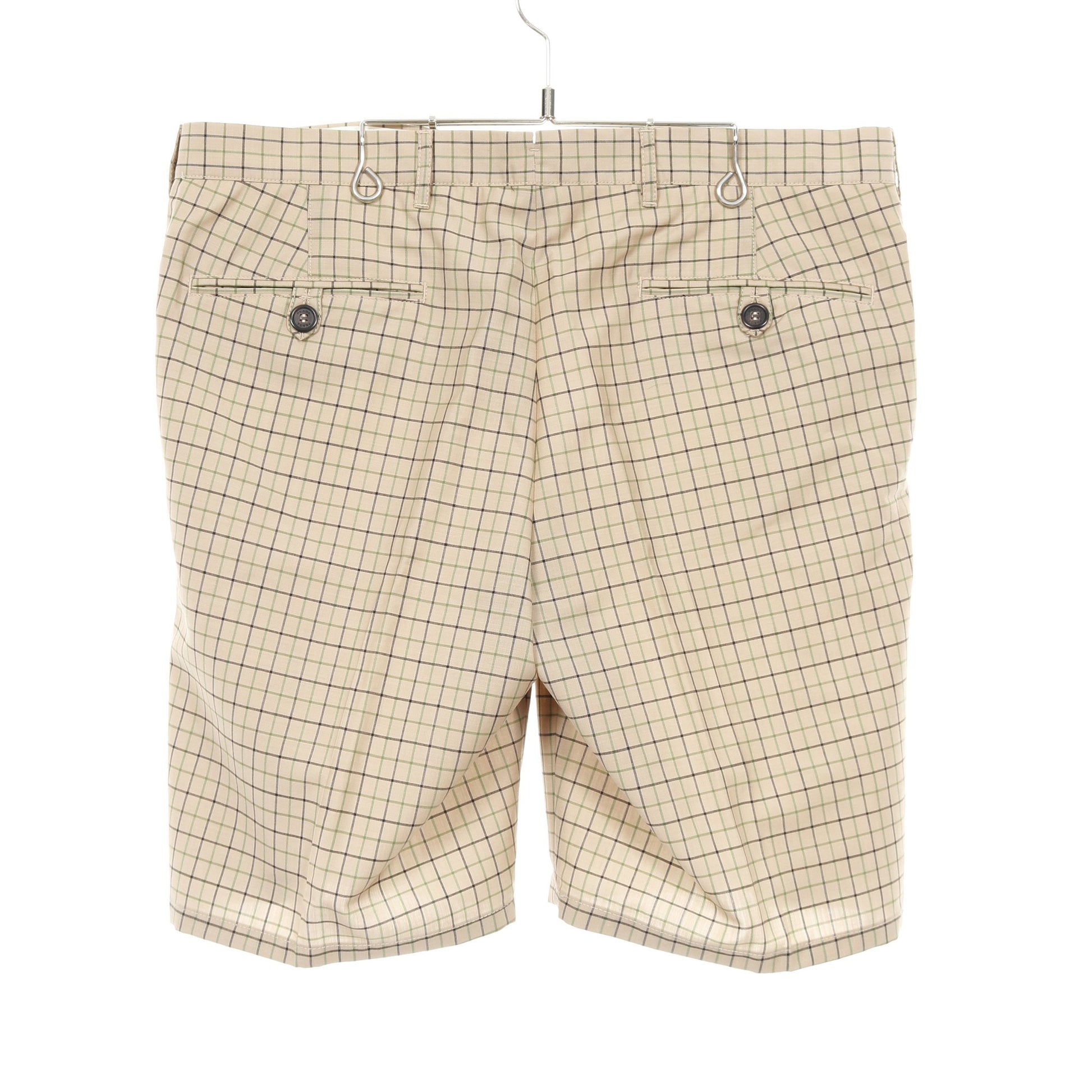 ショート パンツ チェック ウール モヘヤ ベージュ ブラック グリーン プラダ ボトムス PRADA
