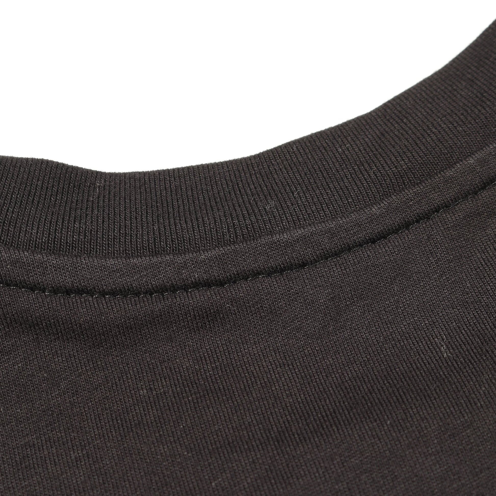 Tシャツ クルーネック 半袖 ロゴ刺繍 ビーズ コットン ブラック モンクレール トップス MONCLER