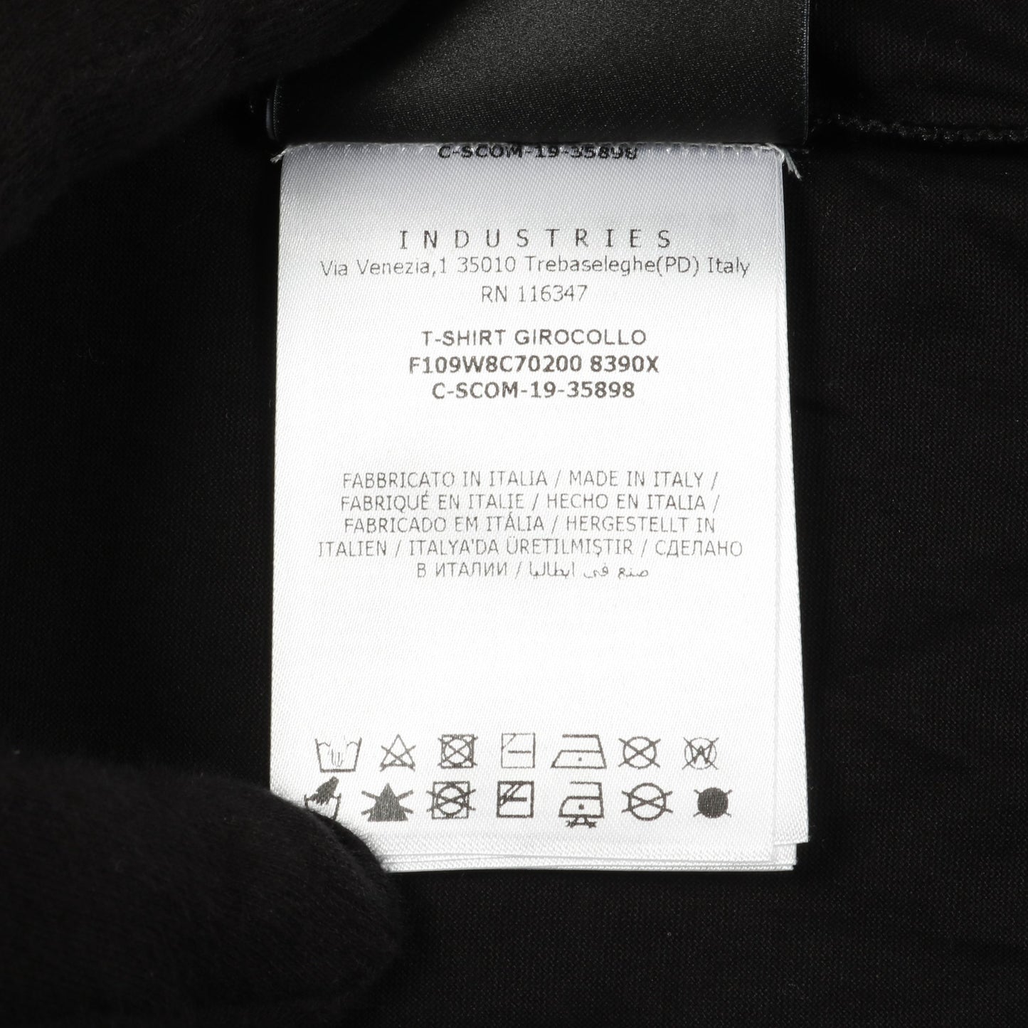 GENIUS 4 SIMONE ROCHA Tシャツ クルーネック 半袖 コットン ブラック フリル ビジュー モンクレール トップス MONCLER