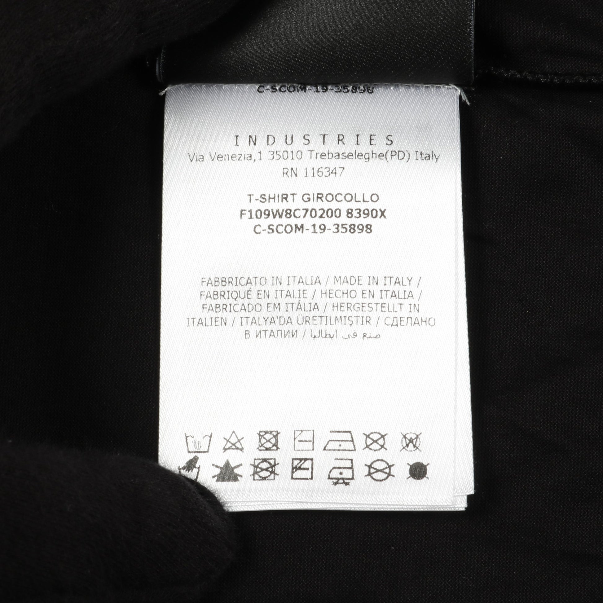 GENIUS 4 SIMONE ROCHA Tシャツ クルーネック 半袖 コットン ブラック フリル ビジュー モンクレール トップス MONCLER