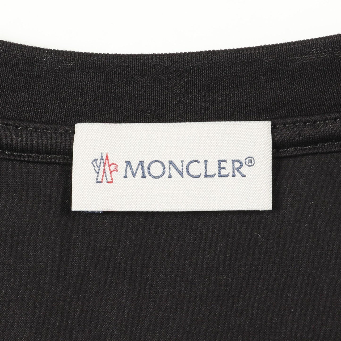 GENIUS 4 SIMONE ROCHA Tシャツ クルーネック 半袖 コットン ブラック フリル ビジュー モンクレール トップス MONCLER