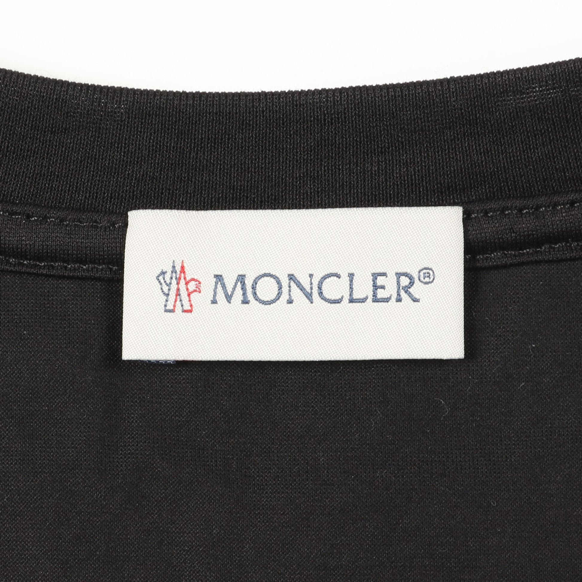 GENIUS 4 SIMONE ROCHA Tシャツ クルーネック 半袖 コットン ブラック フリル ビジュー モンクレール トップス MONCLER