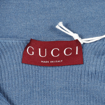 シェリーライン ニット ポロシャツ 長袖 カシミヤ シルク ブルー グリーン レッド グッチ トップス GUCCI