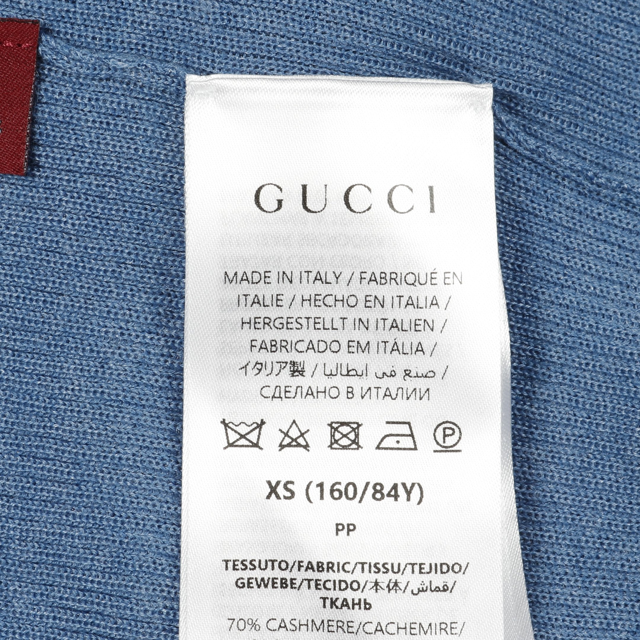 【美品】  GUCCI / グッチ | カシミヤ シルク シェリーライン ニット ポロ プルオーバー | S | グレー | レディース GUCCI - 【美品】 GUCCI / グッチ | カシミヤ シルク シェリーライン