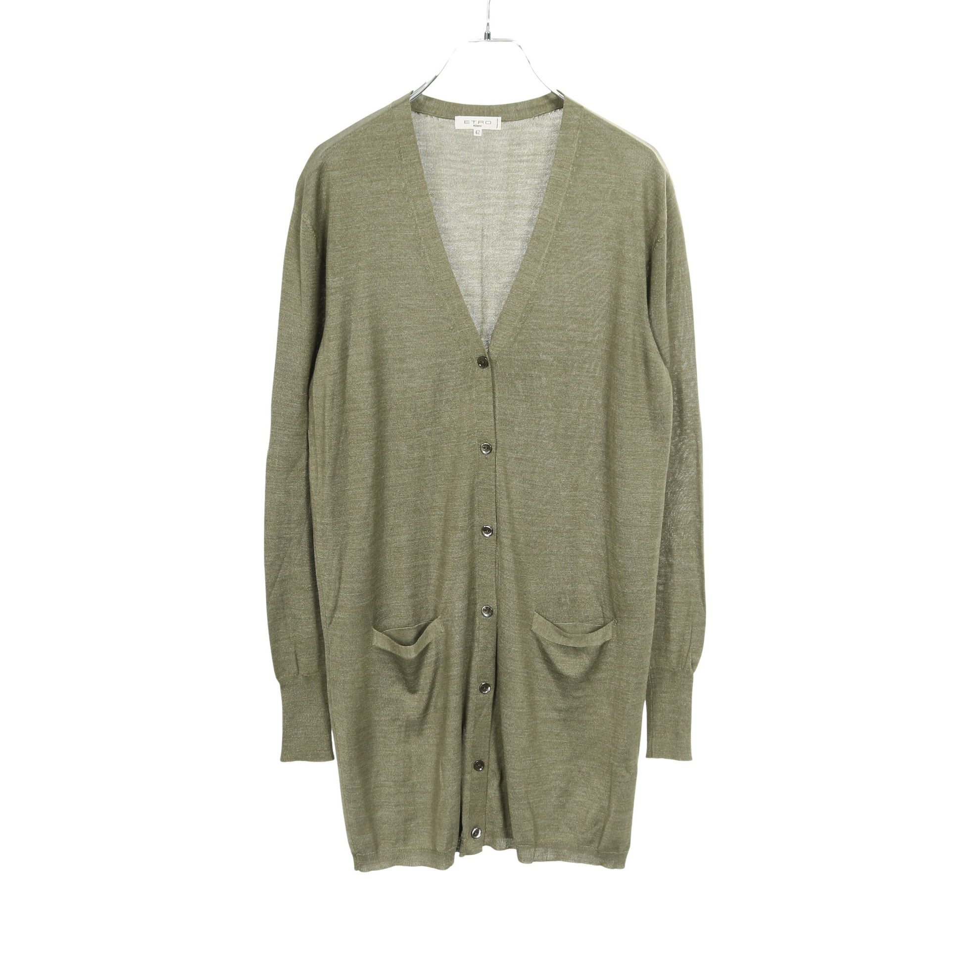 カーディガン シルク レーヨン グリーン エトロ トップス ETRO